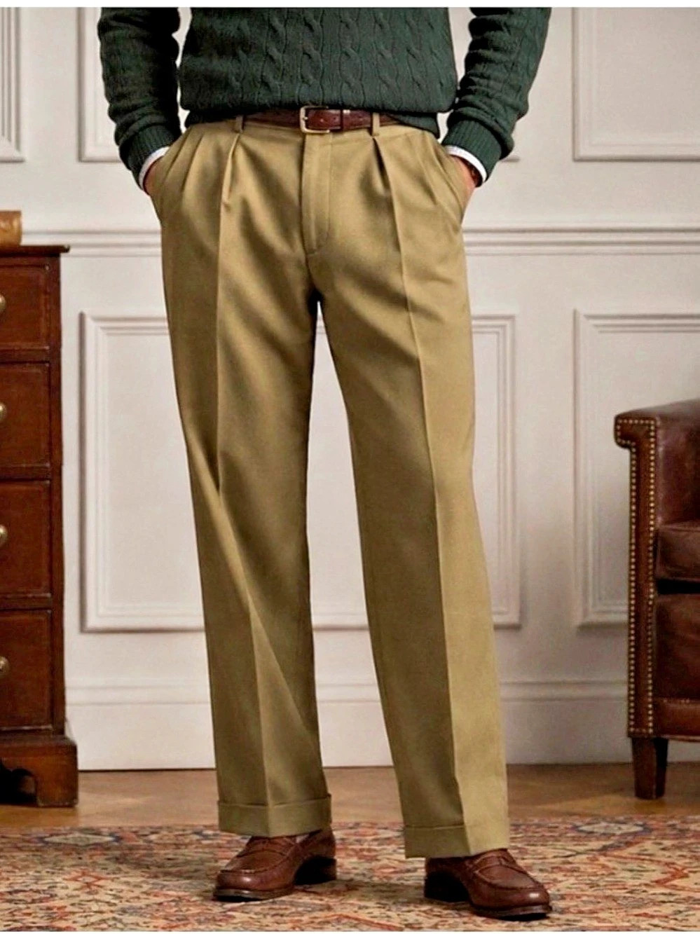 Ralph Lauren Total Comfort Men's Wool Dress Pants Waist 36W x 30L Like New
